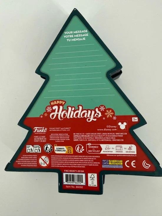 Disney Funko Lilo & Stitch Holiday Tree Pocket Pop! - Blue, Pink, Red, Green - Picture 3 of 3